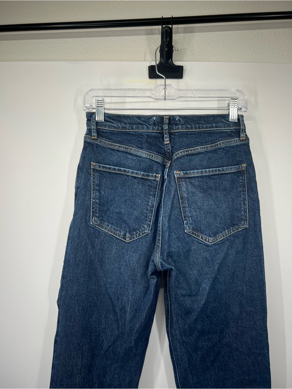 Agolde Riley High Rise Straight Crop Jeans Button Fly - Picture 7 of 8